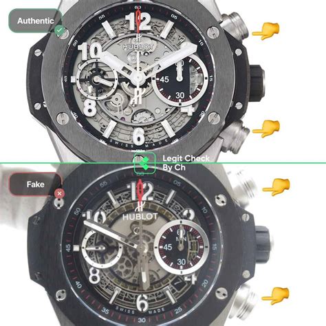 hublot chronograph real vs fake|how to check hublot watch.